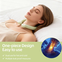 Compresse chaude et froide de qualité supérieure pour soulager les douleurs au cou et aux épaules, poche de gel réutilisable, apaise la douleur, couleur verte, anneau de glace personnalisé pour le cou