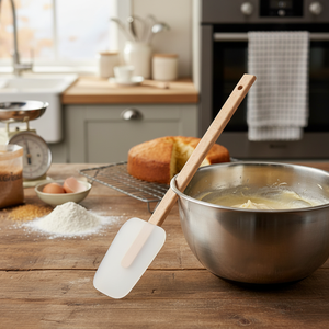 Scatola di raschiatura antiaderente in Silicone e legno di faggio da 29cm di 108 utensili per pasticceria per uso alimentare - Product Image 3