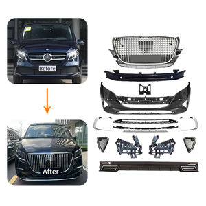 Adecuado para 16-24 Benzz Vito V-class V300 Upgrade Maybache Surround Body Kit Grille Modificación de parachoques delantero y trasero - Product Image 1