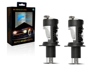 Falconsight 100W โปรเจคเตอร์พลังงานสูงเลนส์ LED ชุดอุปกรณ์เสริมในรถยนต์สี6000K อุณหภูมิสำหรับรถยนต์ Moto H4 P1ใหม่ - Product Image 1