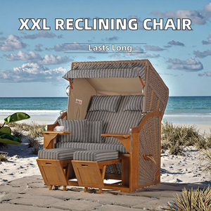 เก้าอี้ชายหาดในสวนพร้อมเฟอร์นิเจอร์กลางแจ้งที่ประกอบอย่างทนทานมีหลายสีสำหรับใช้ในสวน - Product Image 2