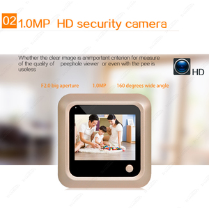 Caméra cachée de sécurité Fisheye de sécurité avec écran pour hôtel, objectif numérique intelligent à angle oculaire ultra large, mini <span class=keywords><strong>judas</strong></span> de porte - Product Image 4