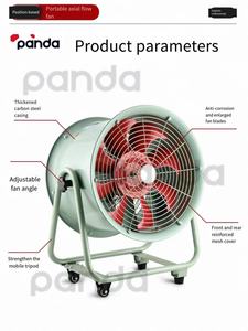 Nouveau ventilateur axial mobile d'entrepôt 2025 à moteur en cuivre pur, faible consommation d'énergie, <span class=keywords><strong>vent</strong></span> puissant, faible <span class=keywords><strong>bruit</strong></span>, ventilateurs de ventilation polyvalents - Product Image 4