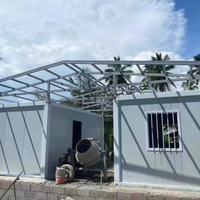 Maison de conteneur commerciale mobile détachable contemporaine de 20 pieds Bureau à domicile préfabriqué