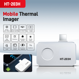 กล้องถ่ายภาพความร้อนแบบฝังตัว HT-203H 256x192 ระบบแอนดรอยด์ พอร์ต Type-C ความถี่ 25Hz กล้องถ่ายภาพความร้อนแบบพกพา -20~550 องศา สำหรับตรวจสอบความผิดปกติของอุปกรณ์ - Product Image 2