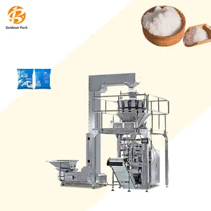 Automatic Vffs Weighing Seal Pouch Bag Filling Packaging 1KG Grain Granule Food Seeds Rice Packing Machine