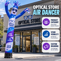 Ballon publicitaire gonflable Air Dancer pour magasin d'optique en gros, pour la visibilité des catégories de produits et les présentoirs de marquage personnalisé