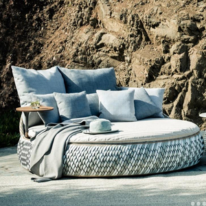 Migliore Chaise Longue Doppia per Esterni, Lettino <span class=keywords><strong>da</strong></span> <span class=keywords><strong>Giardino</strong></span>, Divanetto per Parchi, Resort, Hotel, Piscine, Ospedali, Resistente alle Intemperie e Impermeabile - Product Image 4