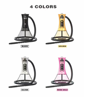 Vente en gros narguilé lounge verre fantaisie narguilé shesha shisha en acier inoxydable hokah shisha narguilé égyptien