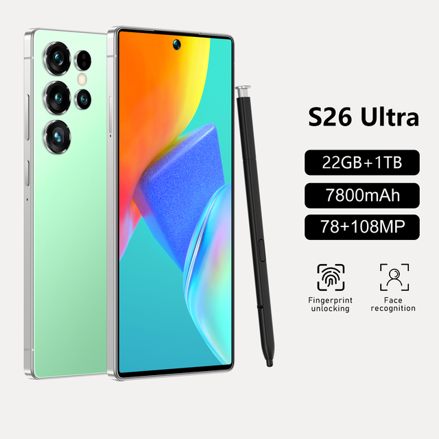 Global 5G Android Smartphone with 7.3 Inch Display 22GB RAM 1TB Storage Cellphone Dual SIM LTE Compatibility Mobile Phones