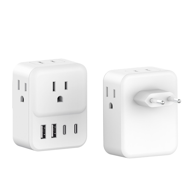 Electrical Socket Outlet Function Control Power Socket Wall USB Socket Multi Adapter Converter 15A US NFC 2 USB-A 2 USB-C Ports