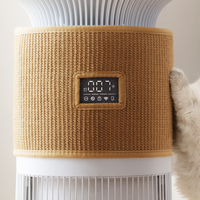 Panneau de commande numérique, éliminateur d'odeurs pour animaux de compagnie, purificateur d'air pour chat avec griffoir