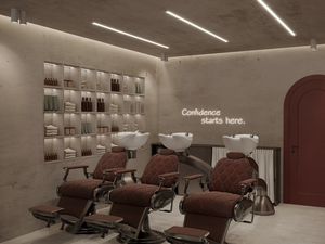 Custom Wall-Mount Hairdressing <b>Console</b> Modern Marble Salon Project Supply Design to Reality - Product Image 6