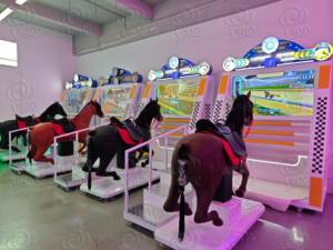 Nhà Máy Giá Ngựa Đua trò chơi <span class=keywords><strong>Arcade</strong></span> máy để bán | trong nhà đồng tiền hoạt động cưỡi ngựa Mô phỏng trò chơi máy để bán - Product Image 5