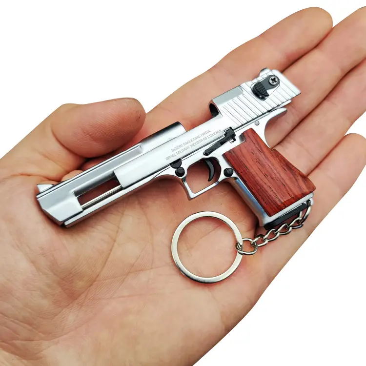 Toy Desert Eagle Mini Schlüssel anhänger Metall dekorative Schlüssel ring Pistole Neuheiten Handwerk