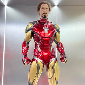 Statua in Resina di Fibra di Vetro da Collezione <span class=keywords><strong>Marvel</strong></span> Avengers, Iron Man Mark 85 a Grandezza Naturale 1/1 con Guanto dell'Infinito e Decorazione LED - Product Image 1