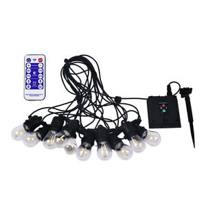 Solar Garden <b>Light</b> String 10 Bulbs LED Warm Color Waterproof Outdoor Camping Decorative <b>Light</b> With <b>Remote</b> <b>Control</b> - Product Image 1