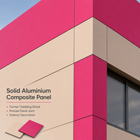 Panneau composite en aluminium Alucobond 4 mm, couleur unie, pour façades, plafonds, cloisons intérieures et extérieures, revêtement mural extérieur.