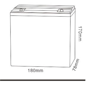 Batterie de vélo électrique 6-dzm-20 Populart 12V 22AH - Prix - Product Image 2