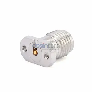 50ohm 26,5G Alta frecuencia 2 orificios Brida Montaje 3,5 MM Conector Jack