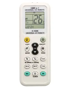 K-1028E Universal Ar Condicionado Controle Remoto Sem Fio 1000 em 1 AC Digital LCD Controle Remoto para Ar Condicionado