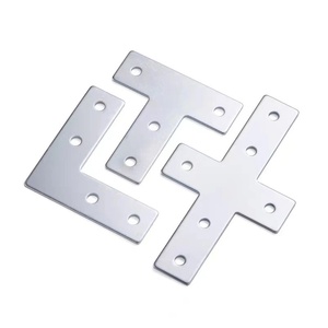 <span class=keywords><strong>Plaque</strong></span> de connexion en L et en T pour profilés industriels en aluminium 3030/4040 – Accessoire d'angle – Meilleure vente - Product Image 1