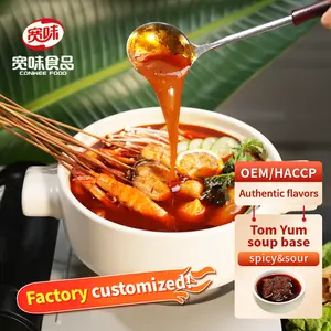 Bumbu Hotpot asam dan pedas dasar instan Tom Yum Goong saus Tom Yum panci sup