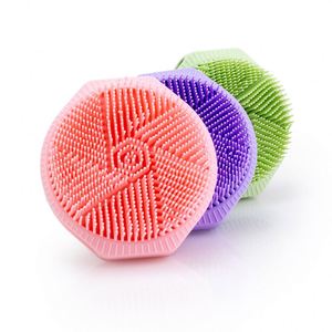 Hot Selling Double-Sided Silicone Bath Body <b>Brush</b> Massage Scrubber Shower Exfoliating Cleaning <b>Brush</b> for Skin Care - Product Image 5