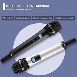 TNH Micrófono UHF Inalámbrico Profesional de 2 Canales, Receptor de Micrófono Inalámbrico para Discurso de Iglesia, Gran Espectáculo, 2 Metros - Product Image 5