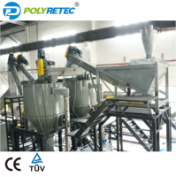 POLYRETEC Machine à broyer et à laver les bouteilles d'eau PET avec trieur de couleurs