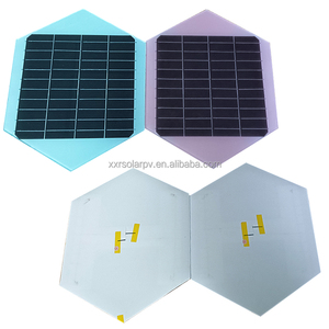 Panneau solaire monocristallin flexible demi-cellule OEM 20W 6V, module PV PET vert coloré, panneau PV PET vert coloré - Product Image 3