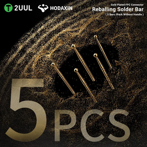 2UUL SC96 Barra de soldadura de estaño para reballing con punta de aguja chapada en oro para conectores FPC (5 barras/paquete sin mango) Succión rápida de estaño - Product Image 2
