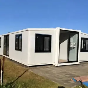 Australia 20Ft 40Ft biaya Modular portabel lipat rumah kontainer pengiriman rumah prefabrikasi