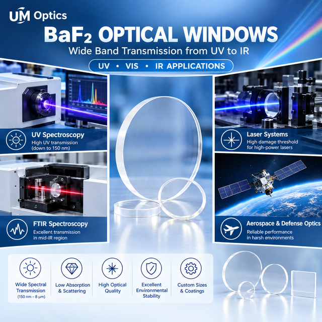 Factory Custom Optical BaF2 FTIR Window Barium Fluoride IR Inspection windows for Spectrometer