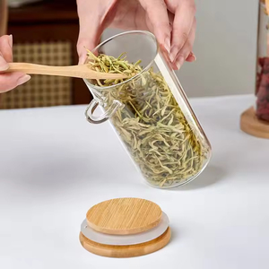 Huyo Seasoning Jars Combination Set Glass <b>Sealed</b> Moisture-Proof Scented Tea Storage with Spoon 501-800ML Modern Design - Product Image 5