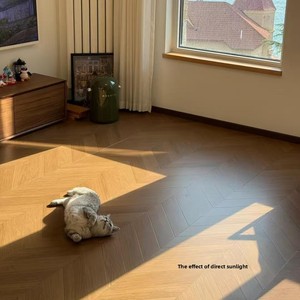 Baldosas de porcelana con aspecto de <span class=keywords><strong>madera</strong></span>, acabado mate aterciopelado, estilo francés, antideslizantes, patrón de espiga de diamante, 300x1200mm - Product Image 4