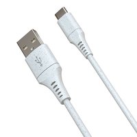 Cable USB-A a USB C Ecológico, Carga Rápida de 3A, Sincronización de Datos de 480 Mbps, Cable de Datos de Material Reciclable para Teléfono, Tableta y Portátil