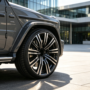 Jantes en alliage d'aluminium hors route Hyper Black neuves de 17/18 pouces 5x150 pour Sequoia et SUV - Product Image 1