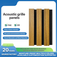 Panneau acoustique en bois à lattes MDF PET Akupanel, panneaux muraux décoratifs insonorisants pour hôtel, bureau, intérieur de maison