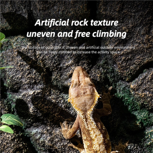 Fond d'aménagement paysager 3D <span class=keywords><strong>Reptile</strong></span>-Texture de roche, panneau de paysage pour enclos de reptiles et vivariums de forêt tropicale - Product Image 3