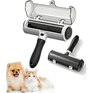 Removable <b>Reusable</b> <b>Lint</b> and Pet Hair Remover <b>Roller</b> Cleaner Pets Dog Cat Hair Remover Comb Brush for Cat <b>Lint</b> Cleaning - Product Image 1