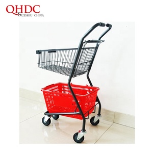 Handige Dubbellaagse Metalen Winkelwagen Ktv Mand <span class=keywords><strong>Trolley</strong></span> Eenvoudig Opvouwbaar Met Meerlaagse Kar Voor Probleemloos Winkelen - Product Image 2