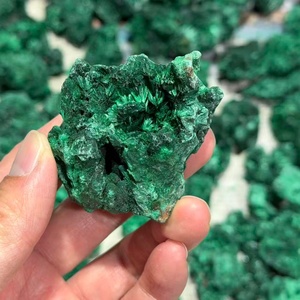 אבן מלאכיט קטיפתית גולמית, מינרל טבעי, דגימת קריסטל, אבן מחוספסת לעיצוב הבית - Product Image 5