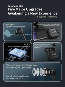 Globalcrown J16 <span class=keywords><strong>Bluetooth</strong></span> 5.3 ENC Tiếng Ồn Hủy Bỏ Chơi Game Tai Nghe TWS Tai Nghe Tai Nghe Cho IOS Và Android Điện Thoại di Động - Product Image 3