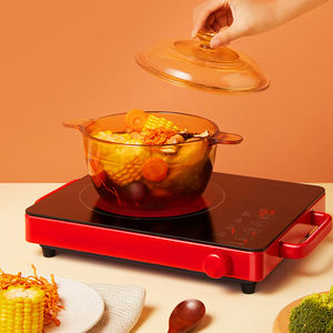 Nouveaux appareils de cuisine ménage cristal noir grattage verre boutons tactiles électrique Hotpot cuisinière à Induction - Product Image 1