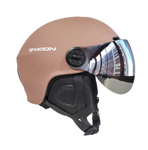 Excelente calidad, venta al por mayor, protección para la cabeza, visera, casco de esquí con gafas - Product Image 6