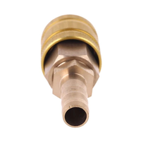 Adaptateur de pompe à air pour valve de pneu de voiture 8 mm, en laiton massif, à connexion rapide, avec pince de fixation pour embout de gonflage