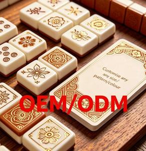 Jeu de Mahjong Américain Personnalisé FuPai 164 Tuiles Couleur Personnalisée Lilas <span class=keywords><strong>Domino</strong></span> Chino Gravure Acrylique Anti-décoloration - Product Image 3