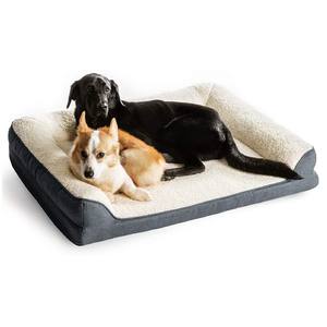 Colchón de cama para perro cálido de espuma viscoelástica con funda lavable extraíble forro impermeable fondo antideslizante alfombra de cama ortopédica para mascotas - Product Image 1