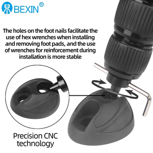 BEXIN universel 3/8 "tré<span class=keywords><strong>pied</strong></span> rotatif en caoutchouc en alliage d'aluminium anti-dérapant tré<span class=keywords><strong>pied</strong></span> repose-pieds - Product Image 4